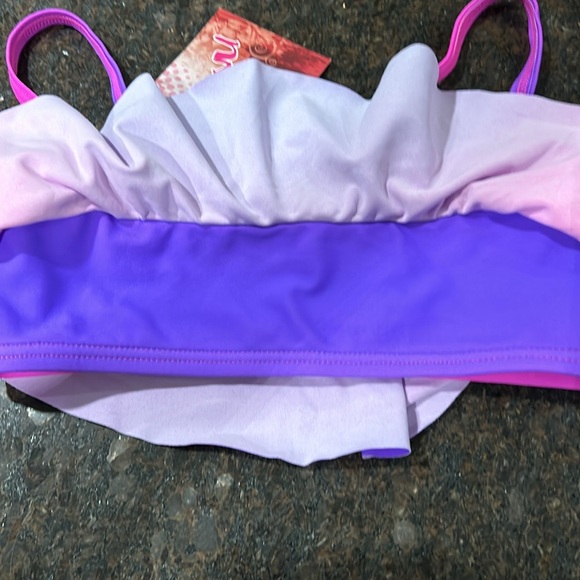 Girls size 7 Bikini Kanu Surf Bathing suit pink/purple NWT - Picture 8 of 8